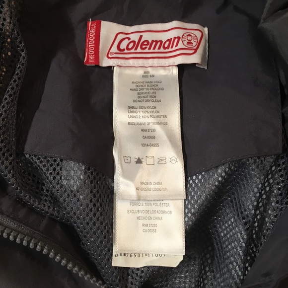 Coleman Windbreaker Jacket Coat - Picture 8 of 9